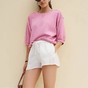 ANTHROPOLOGIE PILCRO The Niki Bubble Sweatshirt Bubblegum Pink Women’s Small